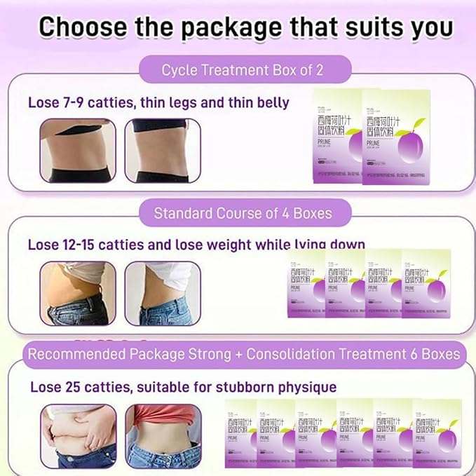 Prune Lotus Leaf Juice Prune Juice Organic Prune Lotus Leaf Juice Prune Juice for Constipation for Big Belly and Fat People (3box)