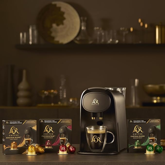 L'OR Coffee Pods 30 Capsules Medium Light Roast Variety Pack Single Cup Aluminum Coffee Capsules Exclusively Compatible with the L'OR BARISTA System
