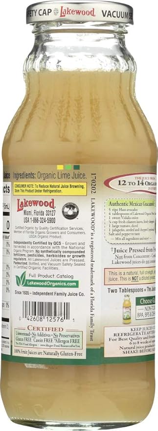 Lakewood Pure Lime Juice 12x 12.5OZ