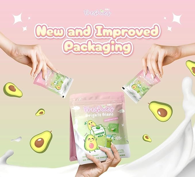 Generic Freshies Avocado Milk Collagen &amp Glutathione Drink 10 Sachets