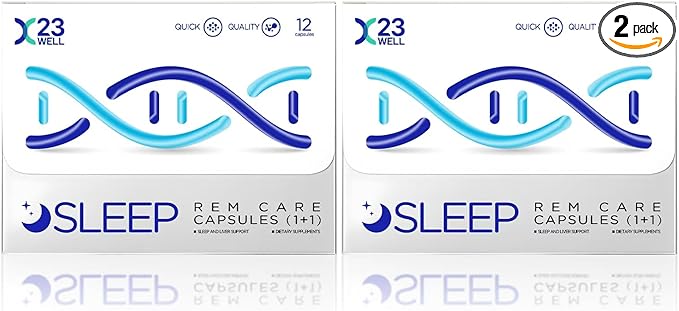 Sleep Rem Care Capsules Dual Sleep Support with Melatonin &amp Vitamin B6 Chamomile Lavender for Relaxation Natural Sleep Aid for Adults 12 Capsules