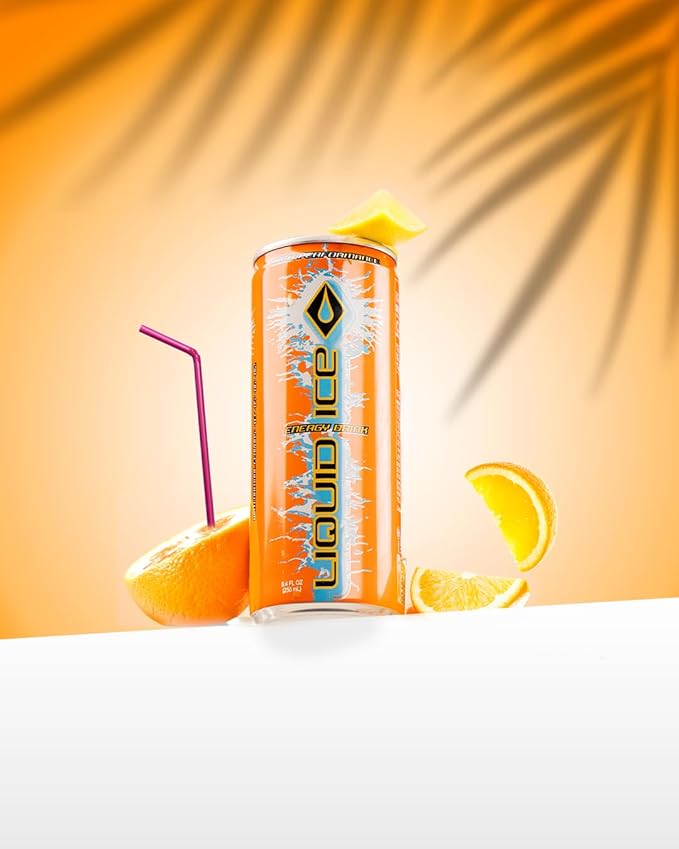 Liquid Ice Energy Drink - Citrus Pop (8.3 Fl Oz 24 Count)