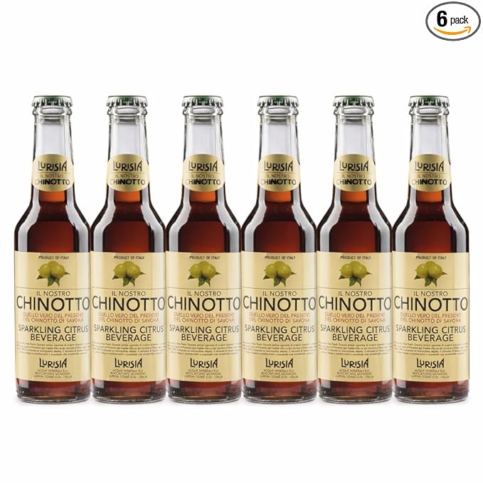 Lurisia - Il Nostro Chinotto - Italian Sparkling Juice Beverage - 9.3 fl oz (6 Glass Bottles)