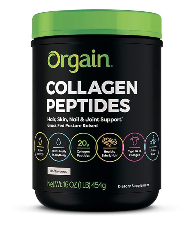 Orgain Hydrolyzed Collagen Powder Organic Nutritional Protein Shake (Packaging May Vary)