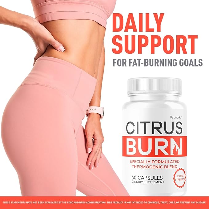 (2 Pack) Citrus Burn Capsules - Official CitrusBurn Pills Supplement Support All Natural Ingredients Advanced Formula Premium Multivitamin for Overall Health &amp Wellness 120 Capsules for 2 Months