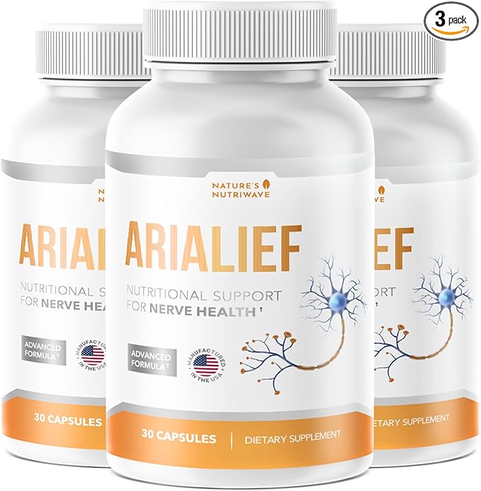 Arialief – Natural Supplement for Overall Wellness and Comfort – Made in USA Non-GMO Easy to Take 30 Capsules 3 Month Supply