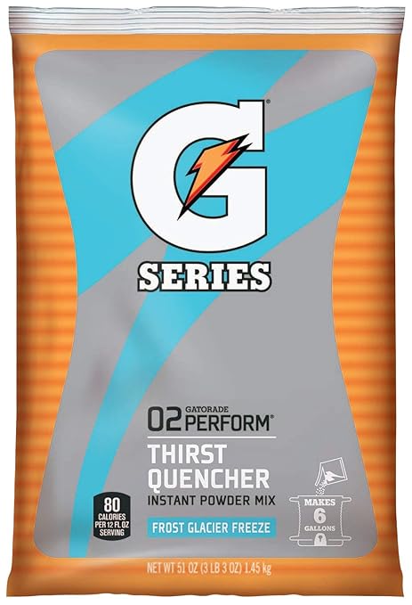 Gatorade Original Powdered Drink Mix Glacier Freeze 51oz Packet 14/Carton