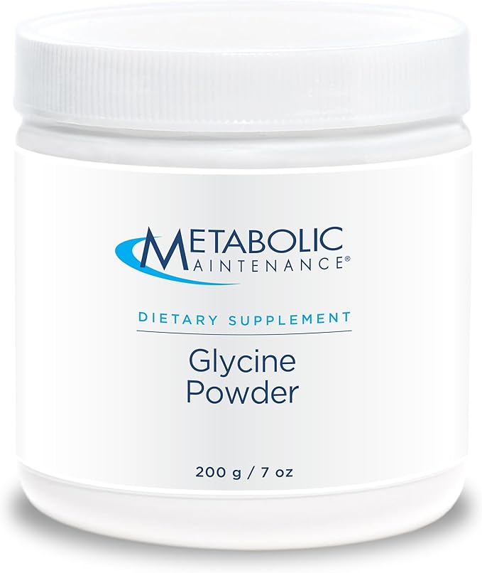 Metabolic Maintenance Glycine Powder 200g - Calm Support Liver Detoxification Joint Health &amp Collagen Production - Amino Acid Supplement