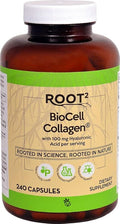 Vitacost ROOT2 BioCell Collagen With Hyaluronic Acid -- 100 Milligram Per Serving - 240 Capsules