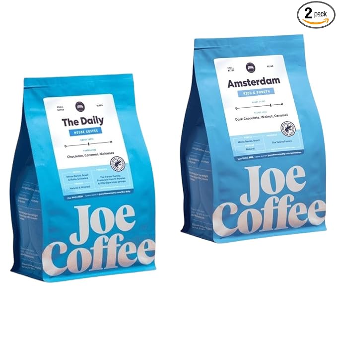 Bean Box Sampler - Roasted by Joe Company 2-Pack Freshly Ground Coffee Gourmet Coffee