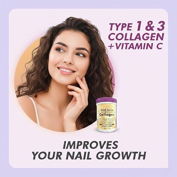 Skin Glow-n-Shine Collagen Powder 200g | Hydrolysed Collagen for Women and Men with Hyaluronic Acid Biotin and Vitamin C for Healthy Skin Hair and Nails - (Jaljeera 200gm)