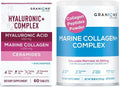 Marine Collagen Powder unflavored and Collagen Hyaluronic Complex Enhanced Collagen Bundle