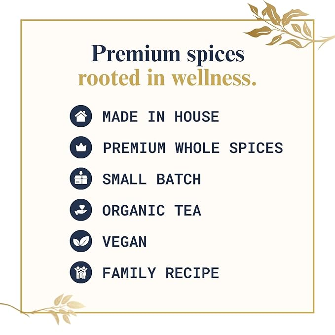 The Chai Box Ultimate Tea Lover's Gift Set - Featured in Oprah's Favorite Things | Caffeinated and Caffeine Free Loose-Leaf Tea Gift Box (Pack of 4) 10 oz | Small Batch Assorted Tea Sampler with Whole