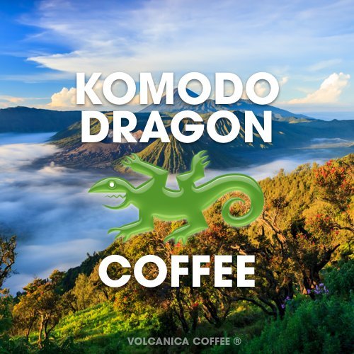 Komodo Dragon Coffee 100% Pure Flores Ground Medium Roast Fresh Roasted 16-ounce