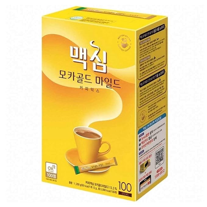 Maxim Mocha Gold Mild Coffee Mix 맥심 모카골드 커피믹스 100T