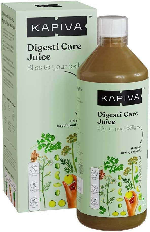 Kapiva Digesti Care Juice 1L - Provides Relief From Acidity &amp Bloating | Blend of 5 Ayurvedic Herbs to Aid Digestion