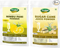 Nimbu Pani Powder &amp Sugarcane Juice Powder Combo PackInstant Mix Energy DrinkRich in VitaminsHealthy Drink Ready to Serve200gm