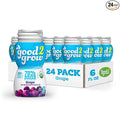 good2grow Organic Grape Flavored Juice for Kids - Grape Juice Bottles Bulk 24 Pack Reusable Bottle No Sugar Added - 6 fl oz Pack of 24 (Spill Proof Tops Not Included)