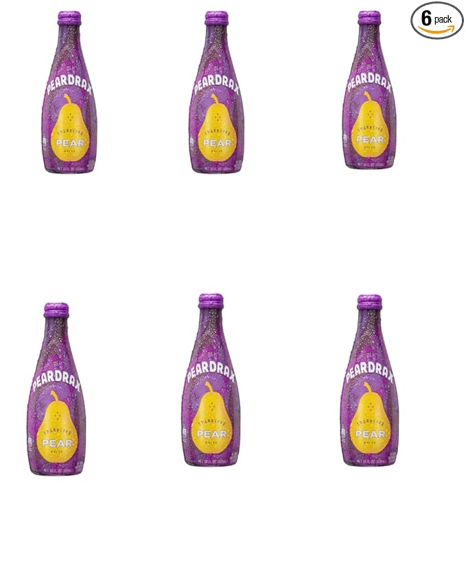 PearDrax Sparkling Pear Drax Drink 10oz (Pack of 6)