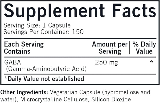 GABA 250 mg - Hypoallergenic  150 capsules