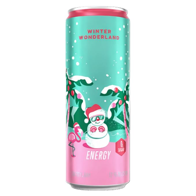 New Alanni Energy Drinks Winter Wonderland Sherbet Swirl Pumkin Cream Variety Pack Sugar-Free Low-Calorie Energy Boost Drink 12 fl oz (Pack of 6) Repackaged By * Shadow Hunter*