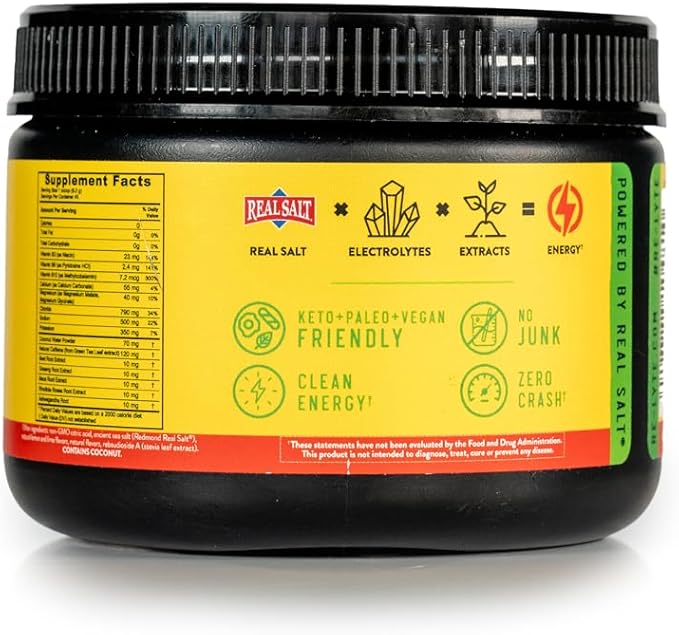 REDMOND Re-Lyte Energy Electrolyte Mix Limeade 8.9oz Jar