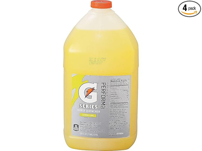 Gatorade 03984 Thirst Quencher Liquid Concentrate Yellow Lemon-Lime 128 Fl Oz (Pack of 4)