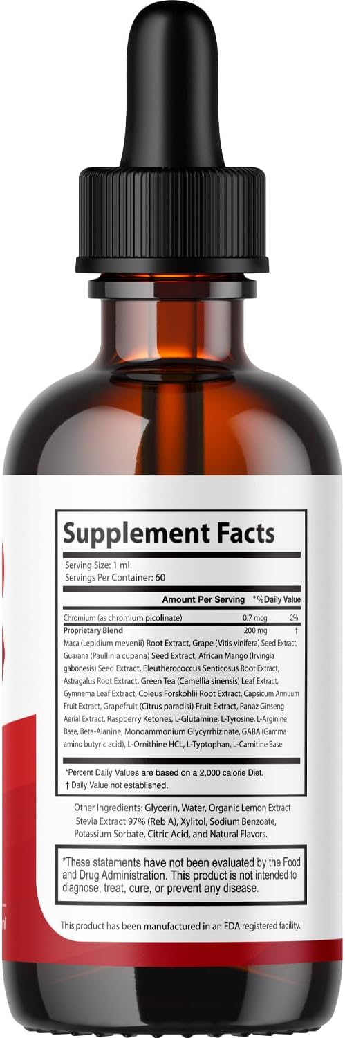 (5 Pack) Glyco Lean Drops - Official GlycoLean Advanced Liquid Supplement Drop Premium Formula - Maximum Strength All Natural Vitamins Support for Overall Health &amp Wellness 5 Bottles for 5 Month