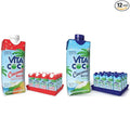 Vita Coco Coconut Water Peach &amp Mango and Vita Coco Coconut Water Pure Organic - Naturally Hydrating Electrolyte Drink - Smart Alternative to Coffee Soda and Sports Drinks - Gluten Free - 16.9