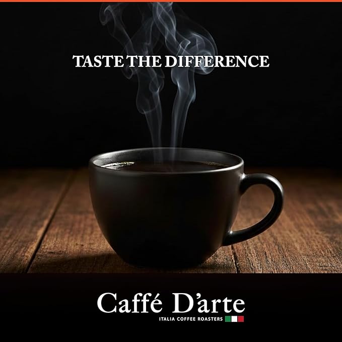 Caffe D’arte Decaf Whole Bean Espresso Coffee – Medium-Dark Roast with Bold Smooth Flavor and Rich Crema – Roasted in Seattle Perfect for Espresso Machines – 5 lb