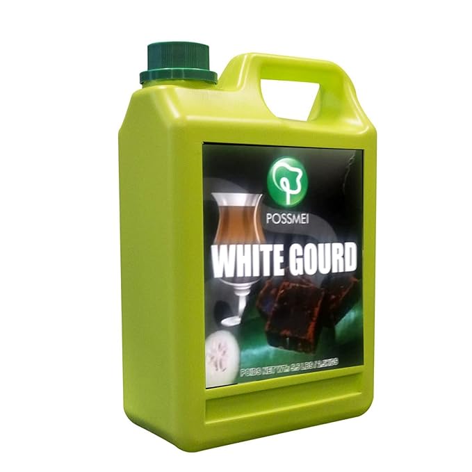 Possmei White Gourd Flavored Syrup 5.5 Pound Plastic Jar 2 Pack