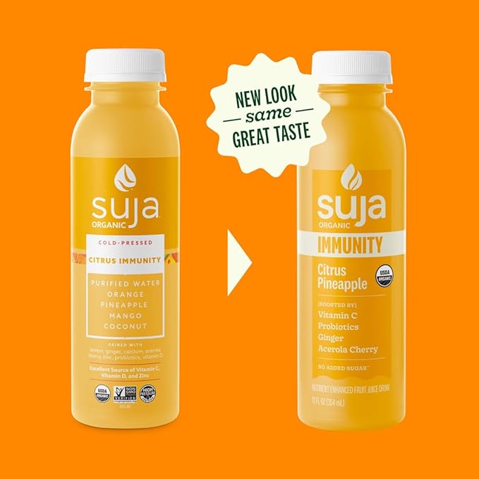 Suja Organic Citrus Immunity Juice 12 Fluid Ounce - 6 per case.