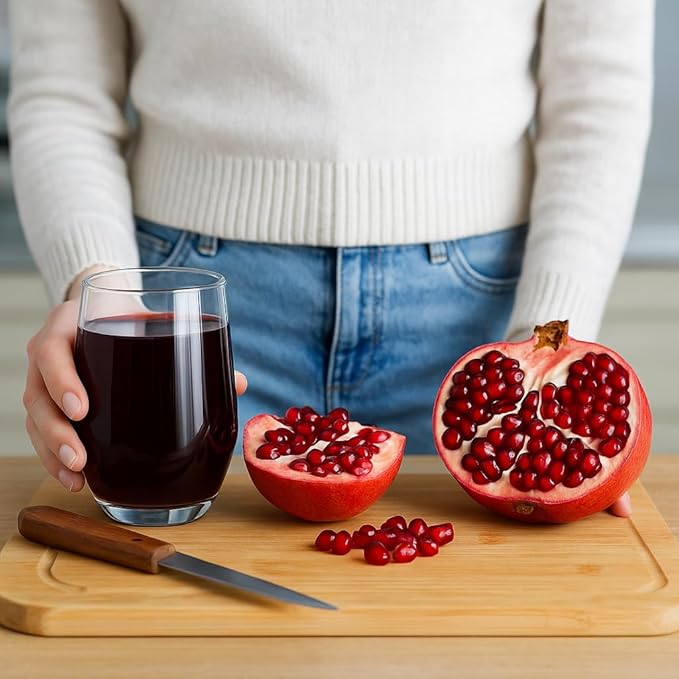 100% Organic Pomegranate Juice 6.7 Oz Glass Bottle (6 Pack) No Sugar No Artificial Colors No Preservatives No Flavors Added Gluten Free and Kosher
