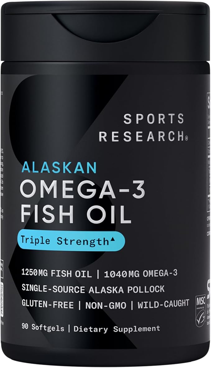 Sports Research Multivitamins Pack - Hydrolyzed Type 1 &amp 3 Collagen Powder Protein Wild Alaskan Pollock Omega-3 Fish Oil 1250mg &amp 5000 IU Vitamin D + 100mcg Mk7 Vitamin K