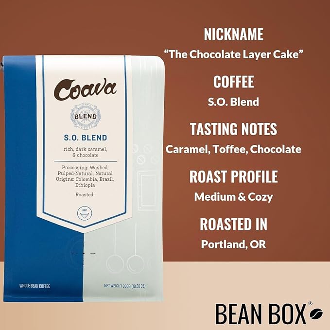 Bean Box Sampler - Roasted by Coava Roasters 2-Pack Whole Bean Coffee Gourmet Coffee