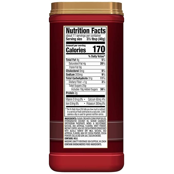 Hills Bros. Instant Cappuccino Mix Double Mocha 16 Ounces- Frothy Decadent Cappuccino with a Deep Rich Chocolate Flavor (Pack of 3)