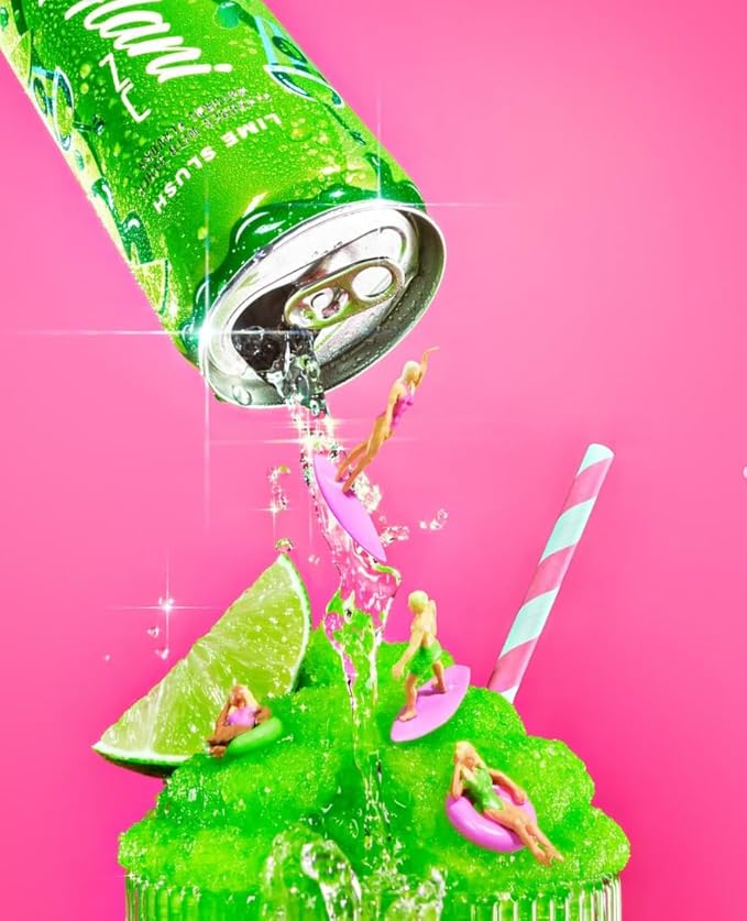 Alani Lime Slush Energy Drink Sugar Free Low Calorie Energy Drinks - 12 fl oz Cans (8 Pack)