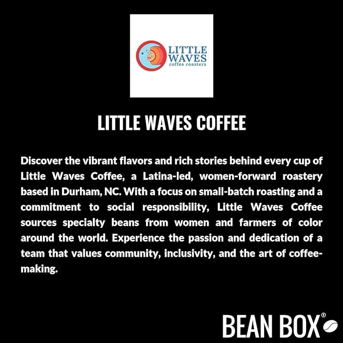 Bean Box Sampler - Roasted by Little Waves 3-Pack Whole Bean Coffee Gourmet Coffee