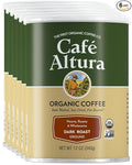 Cafe Altura Ground Organic Coffee Dark Roast 12 oz Can (Pack of 6)