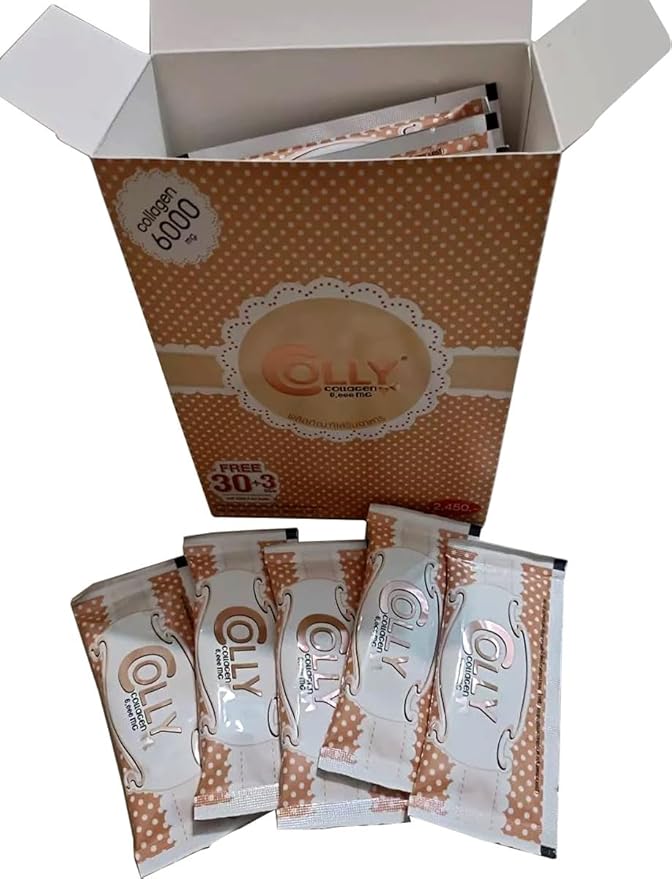 Colly Pink Collagen 6000mg: Dietary Supplements for White and Bright Skin (1 box 30 bags)