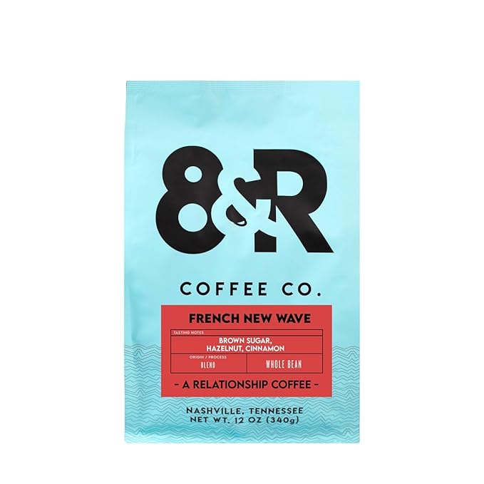 French New Wave Blend - Roasted by 8th &amp Roast Coffee Co. - Whole Bean Coffee - 2 Pound Bag