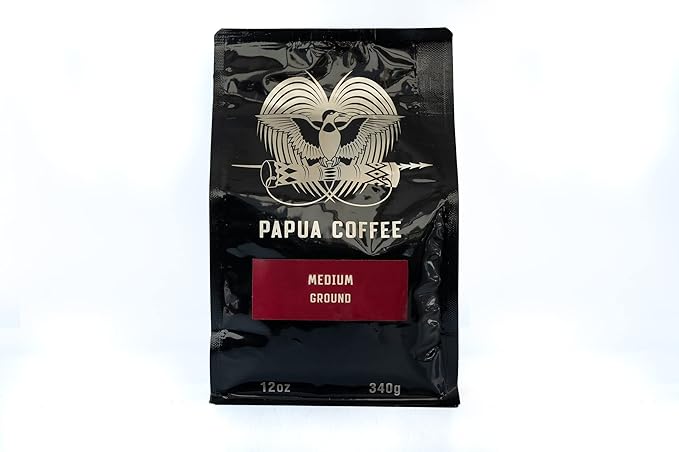 Papua Ground Medium Roast Coffee (12oz)