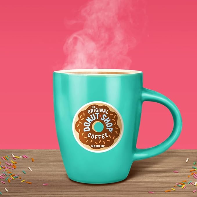 Donut Shop Classics Original Regular Coffee 100 K-Cups Bundle with Tituaa Coffee Cleaning Brush (100 K-Cup)