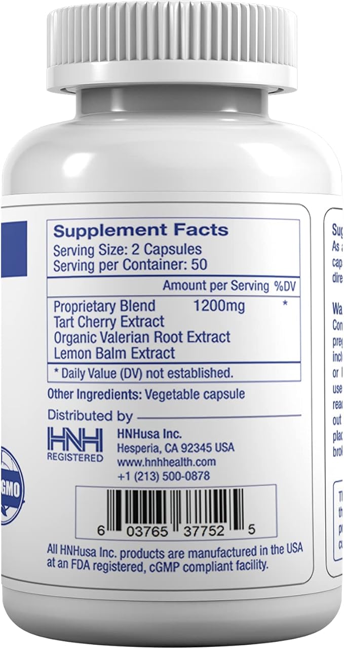 Dr.K&ampC SleepZen7 Sleep Supplement – All Natural Botanical Plant Sourced 1200 mg 300 Veggie Capsules Sleeping Support Organic Tart Cherry Valerian Root Extract No Filler Non GMO 3pk