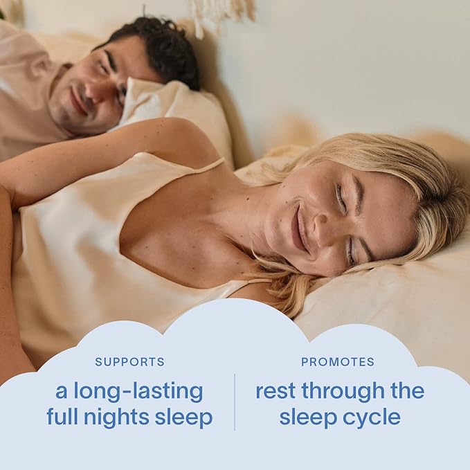 Sandland Stay Asleep Plus Melatonin Natural Daily Sleep Supplement 30 Pills 3mg Melatonin Magnesium Valerian Root L-Theanine Peppermint Leaf Made in The USA