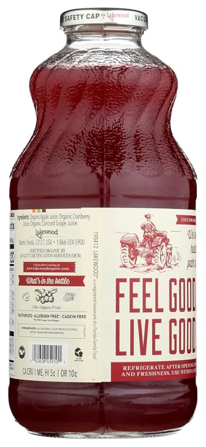 Lakewood Cranberry Blend Juice OG2 32 oz. (Pack of 12)