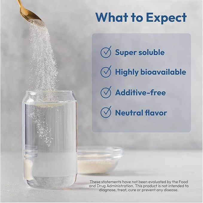ANDREW LESSMAN Marine Free Range Collagen Peptides Powder and MSM 60 Servings - Supports Radiant Smooth Soft Skin Comfortable Joints. Super Soluble No Fishy Flavor No Additives Non-GMO