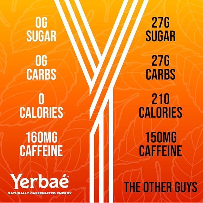 Yerbaé Energy Seltzer &amp Beverage Bundle - 16oz &amp 12oz Variety 24-Pack 0 Sugar 0 Calories 0 Carbs Energized by Yerba Mate &amp Plant-Based