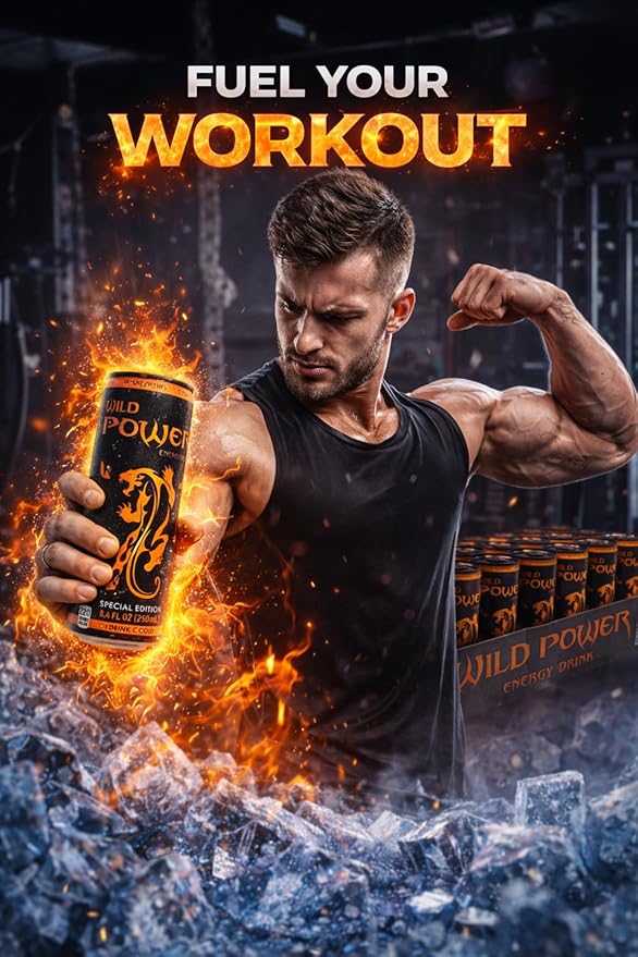 Wild Power Special Edition Energy Drink 8.4 fl oz (250 mL) Slim Cans 24 Pack
