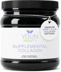YOUN Beauty Supplemental Collagen Powder by Holistic Plastic Surgeon Dr. Anthony Youn 30 Servings (Unflavored) – Fortigel Fortibone &amp Verisol Multi-Collagen Peptides for Skin Health